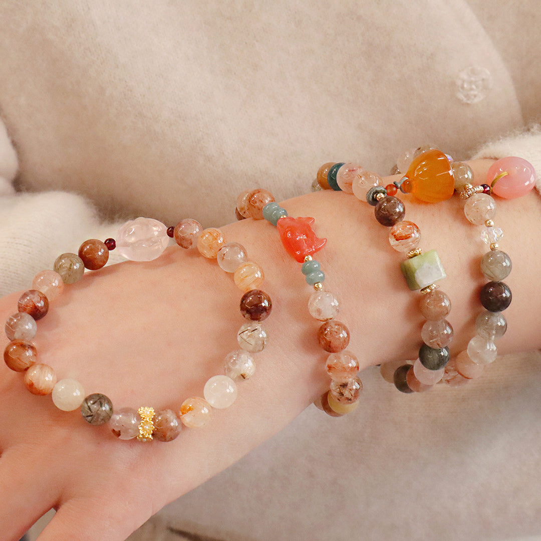 Natural crystal bracelet