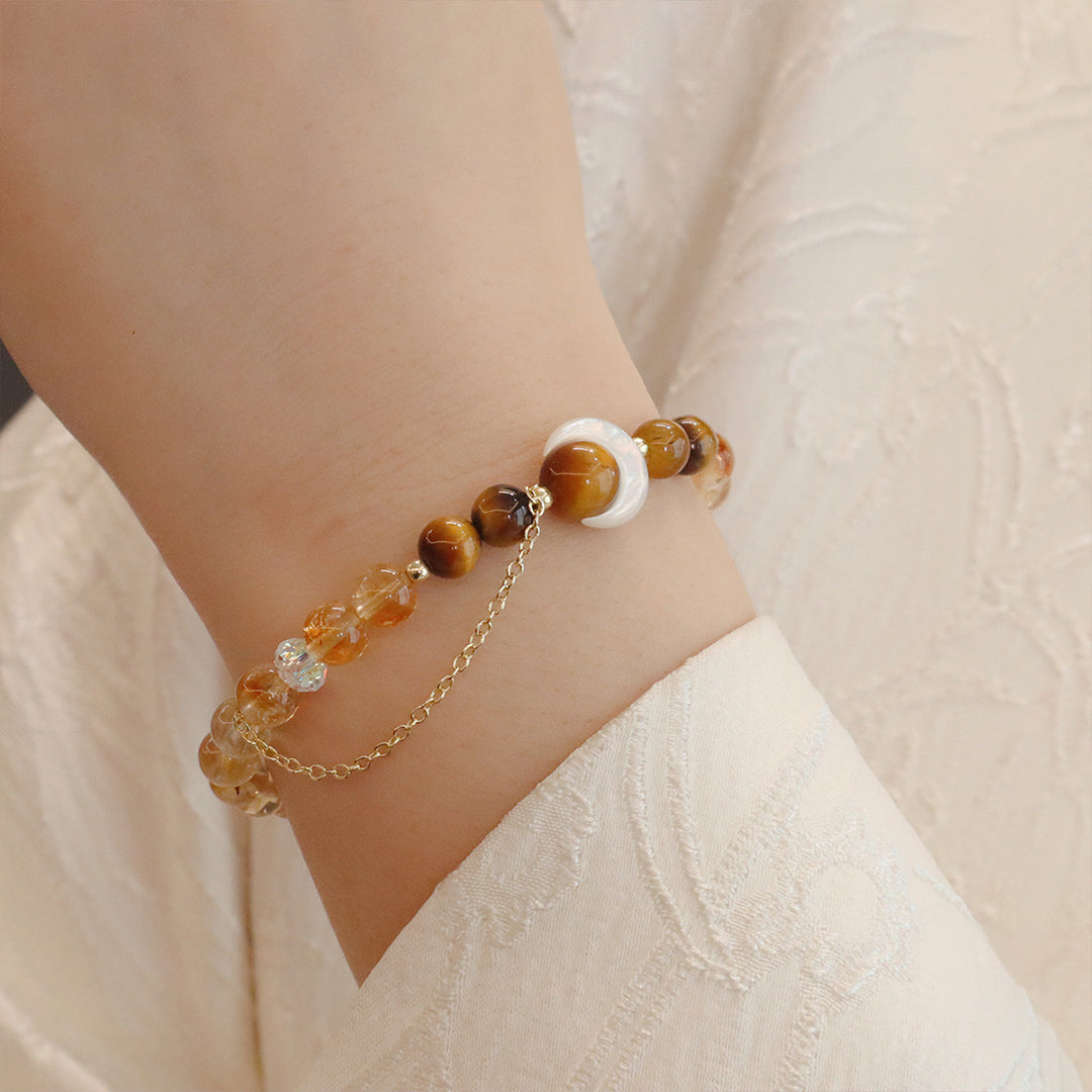 Natural crystal bracelet