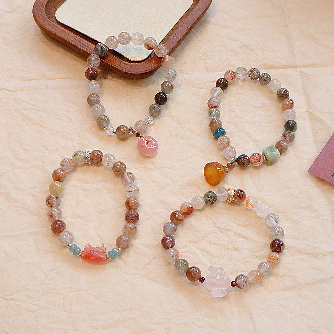 Natural crystal bracelet