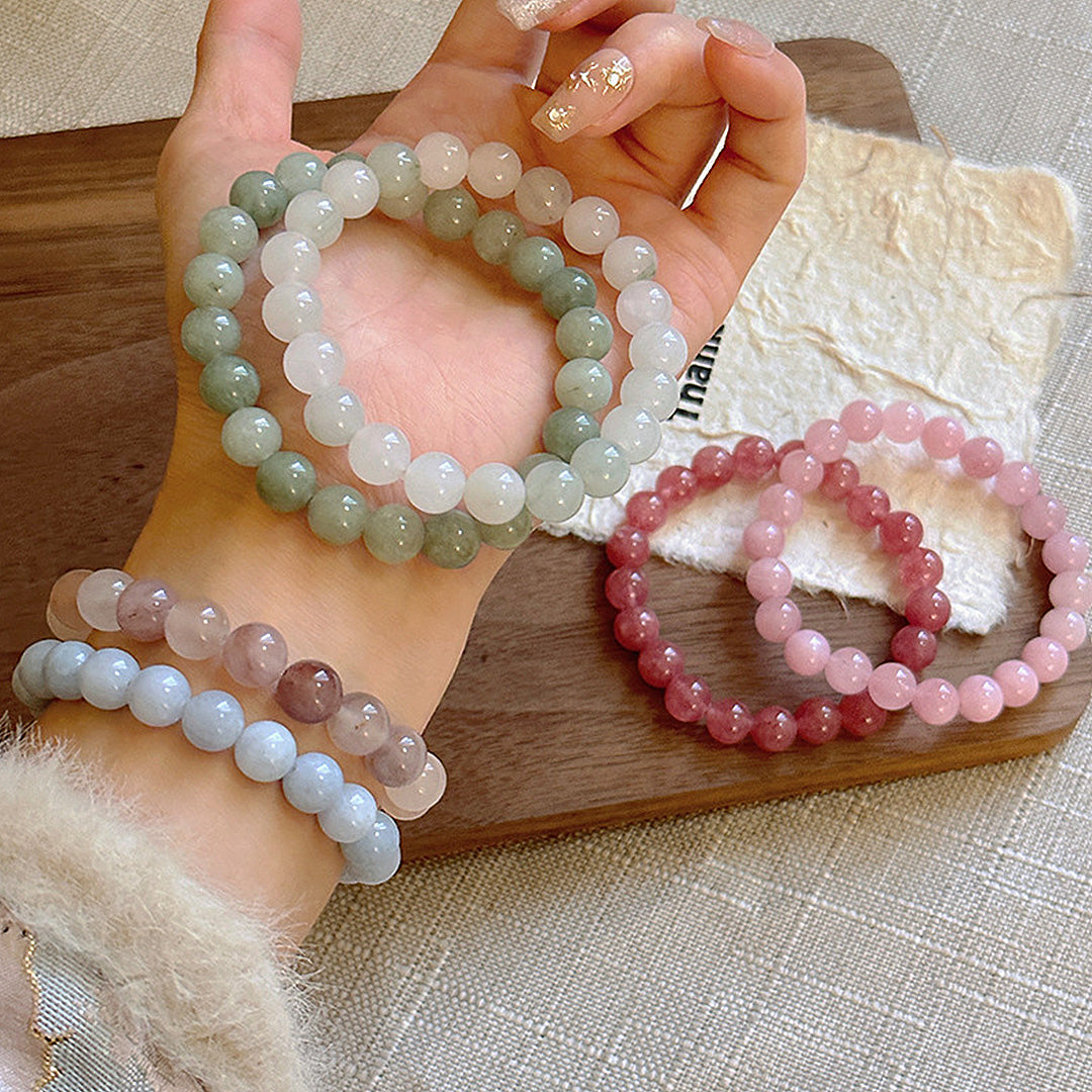 Natural stone crystal bracelet-Tianshan Cui