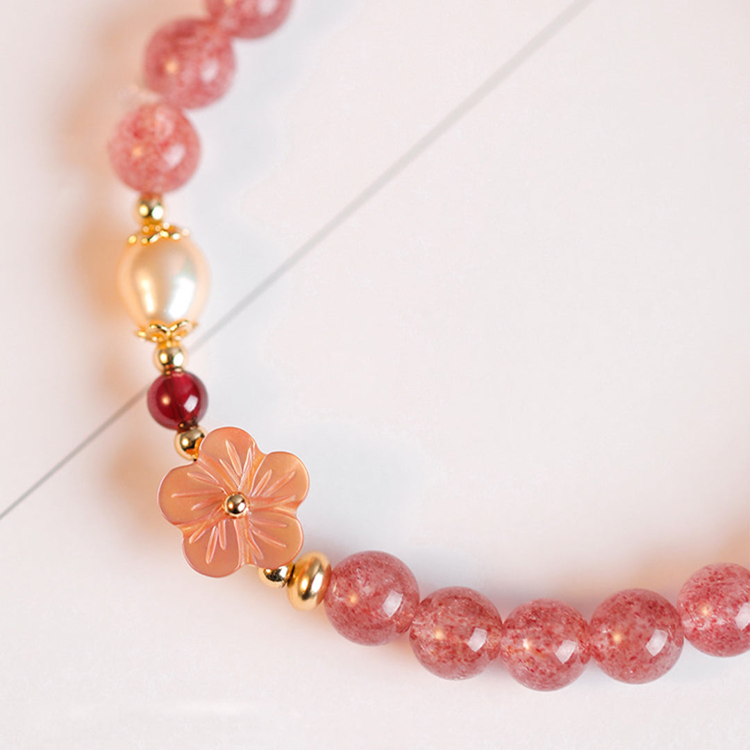Strawberry crystal bracelet