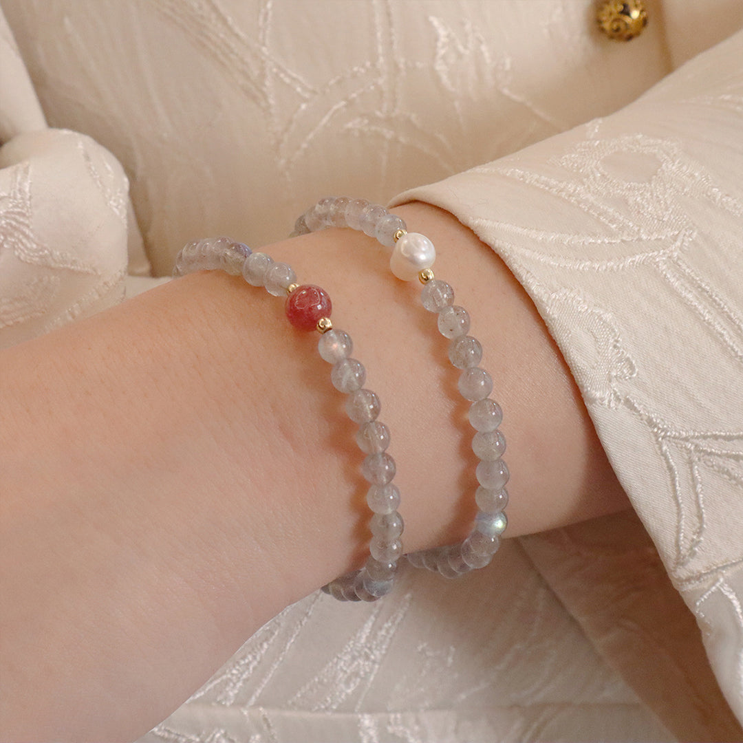 Natural Intense Moonstone Bracelet