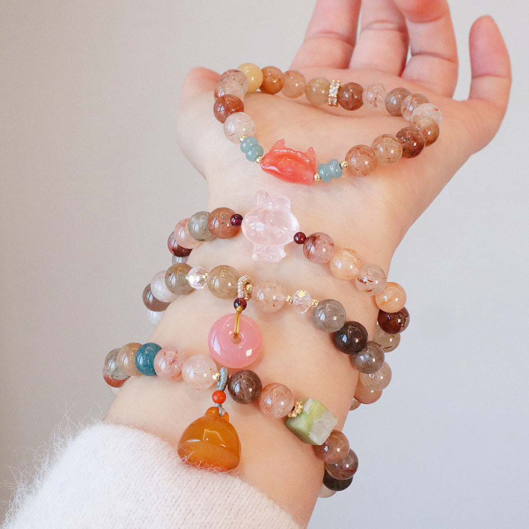 Natural crystal bracelet