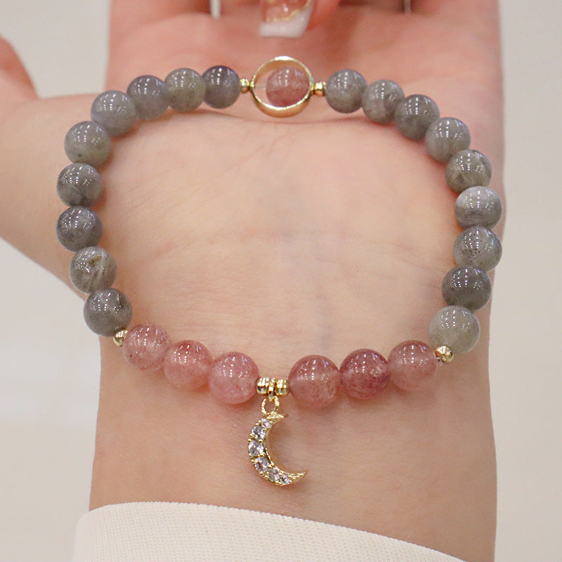 Natural Crystal Strawberry Crystal Bracelet