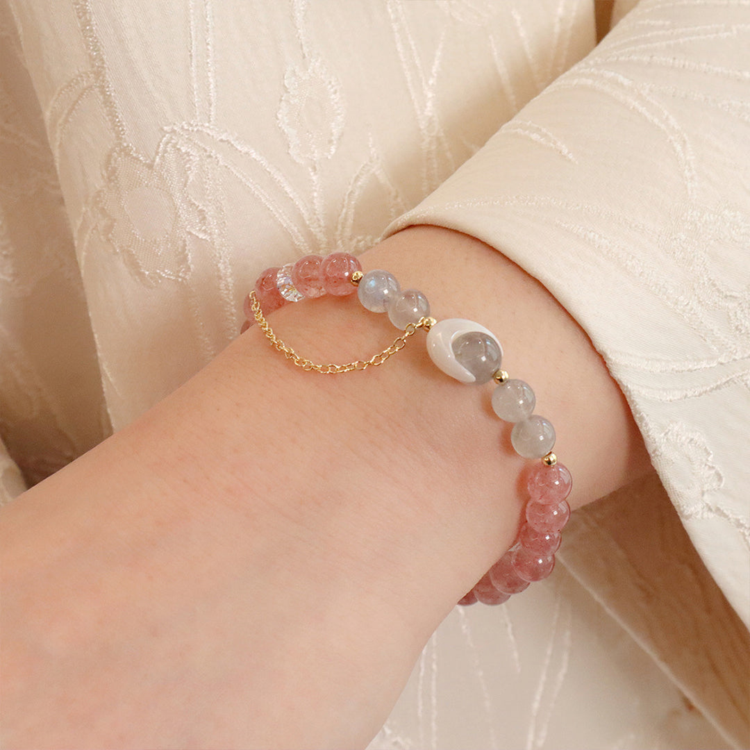 Natural crystal bracelet
