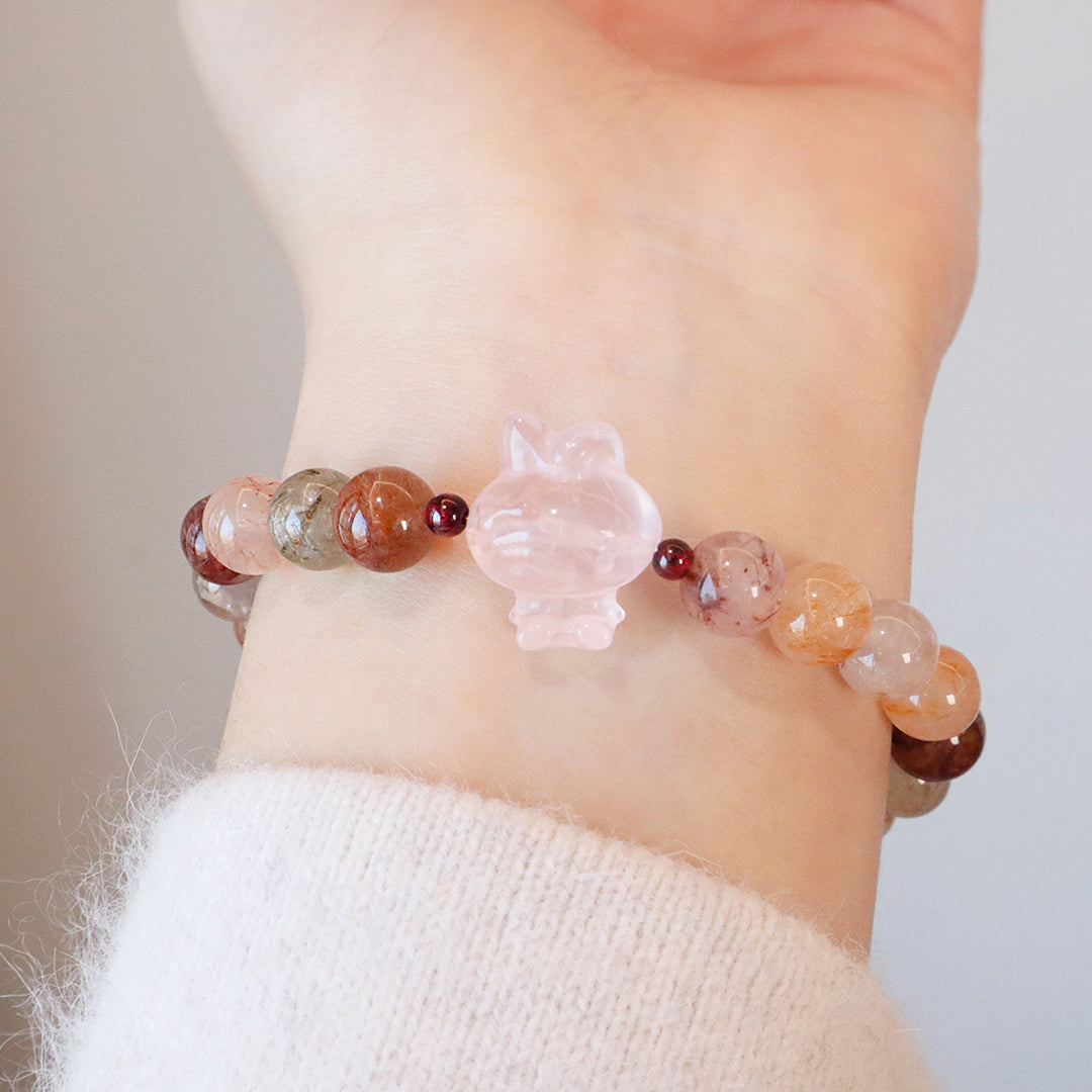 Natural crystal bracelet