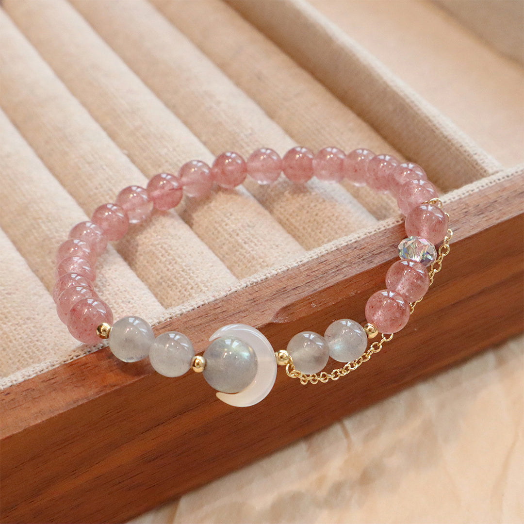 Natural crystal bracelet