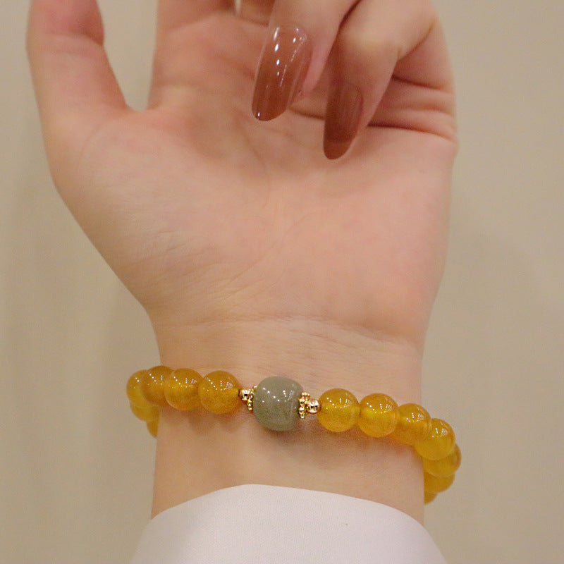 Natural agate bracelet