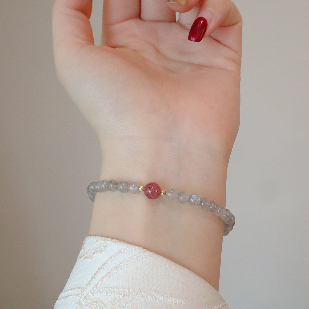 Natural Intense Moonstone Bracelet