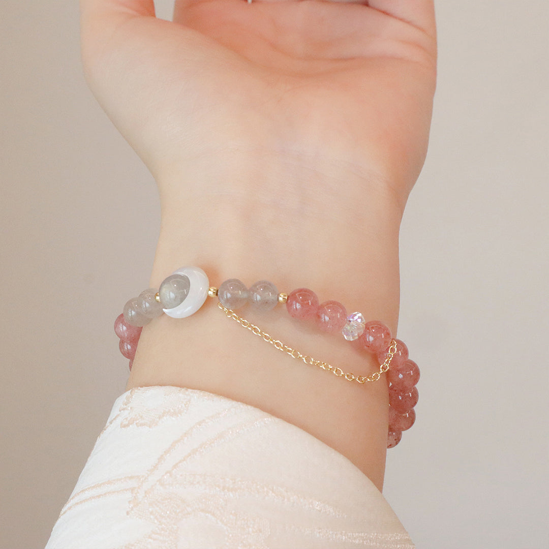 Natural crystal bracelet