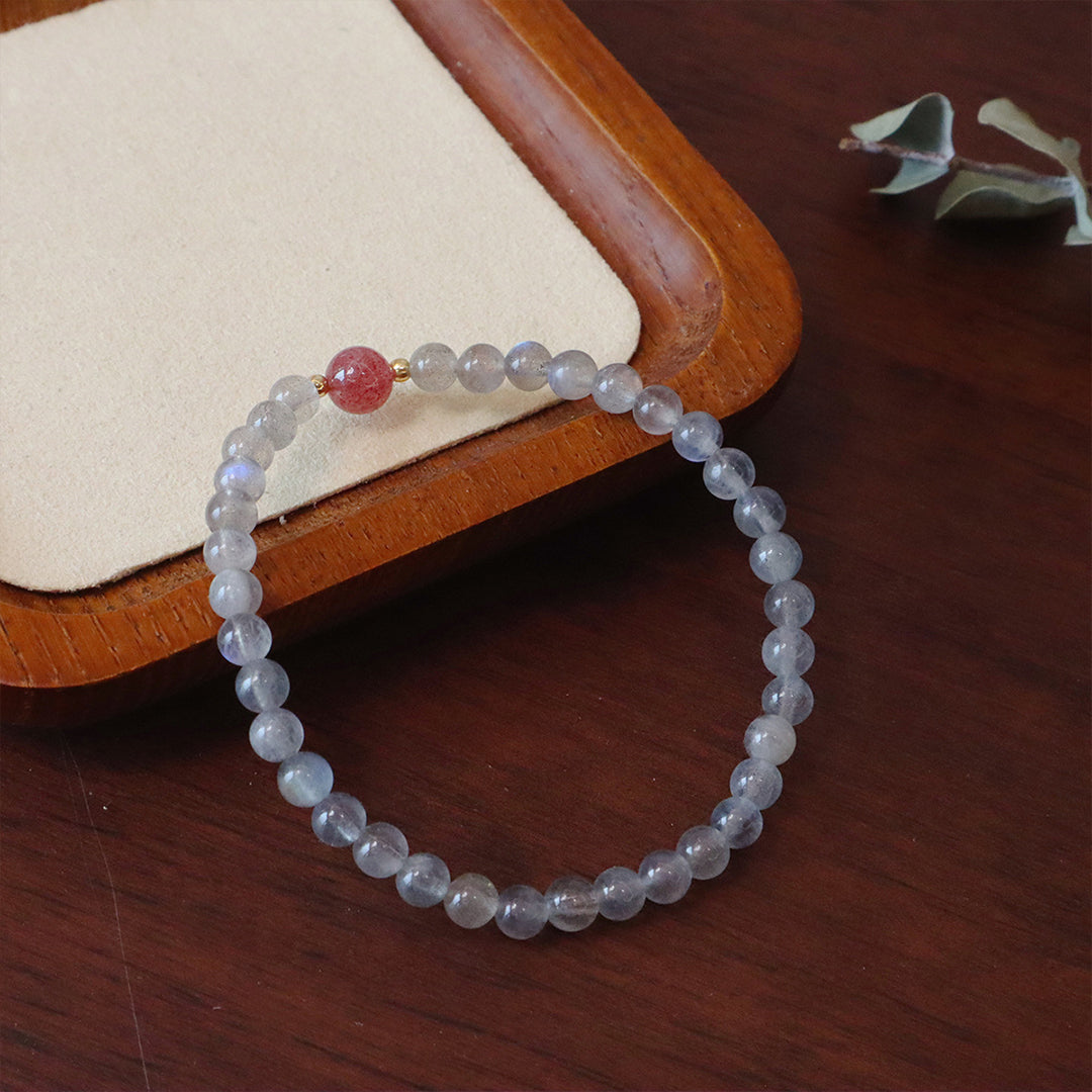 Natural Intense Moonstone Bracelet