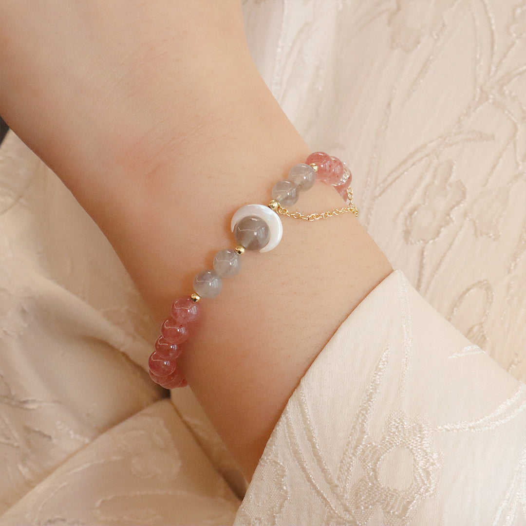 Natural crystal bracelet