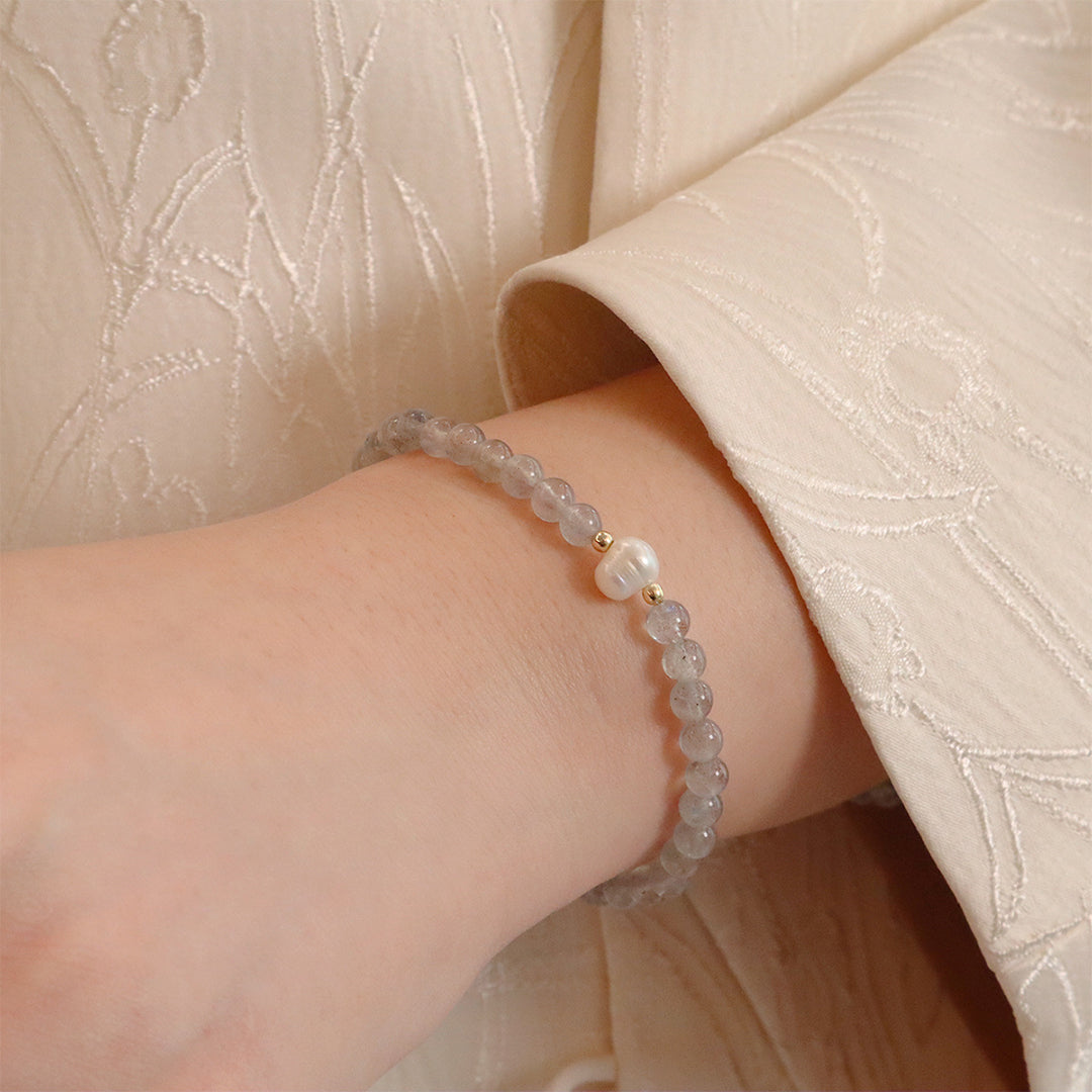 Natural Intense Moonstone Bracelet