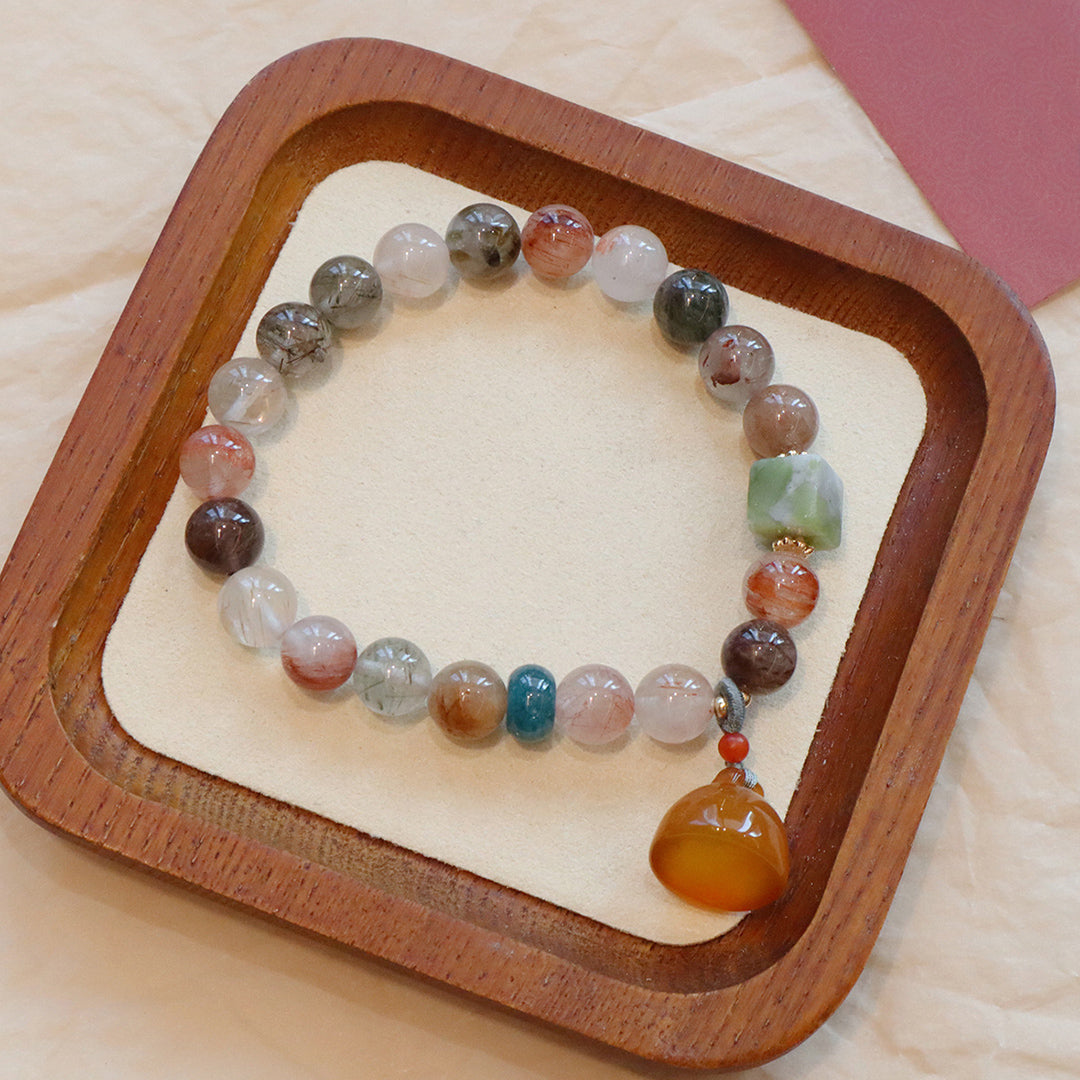 Natural crystal bracelet