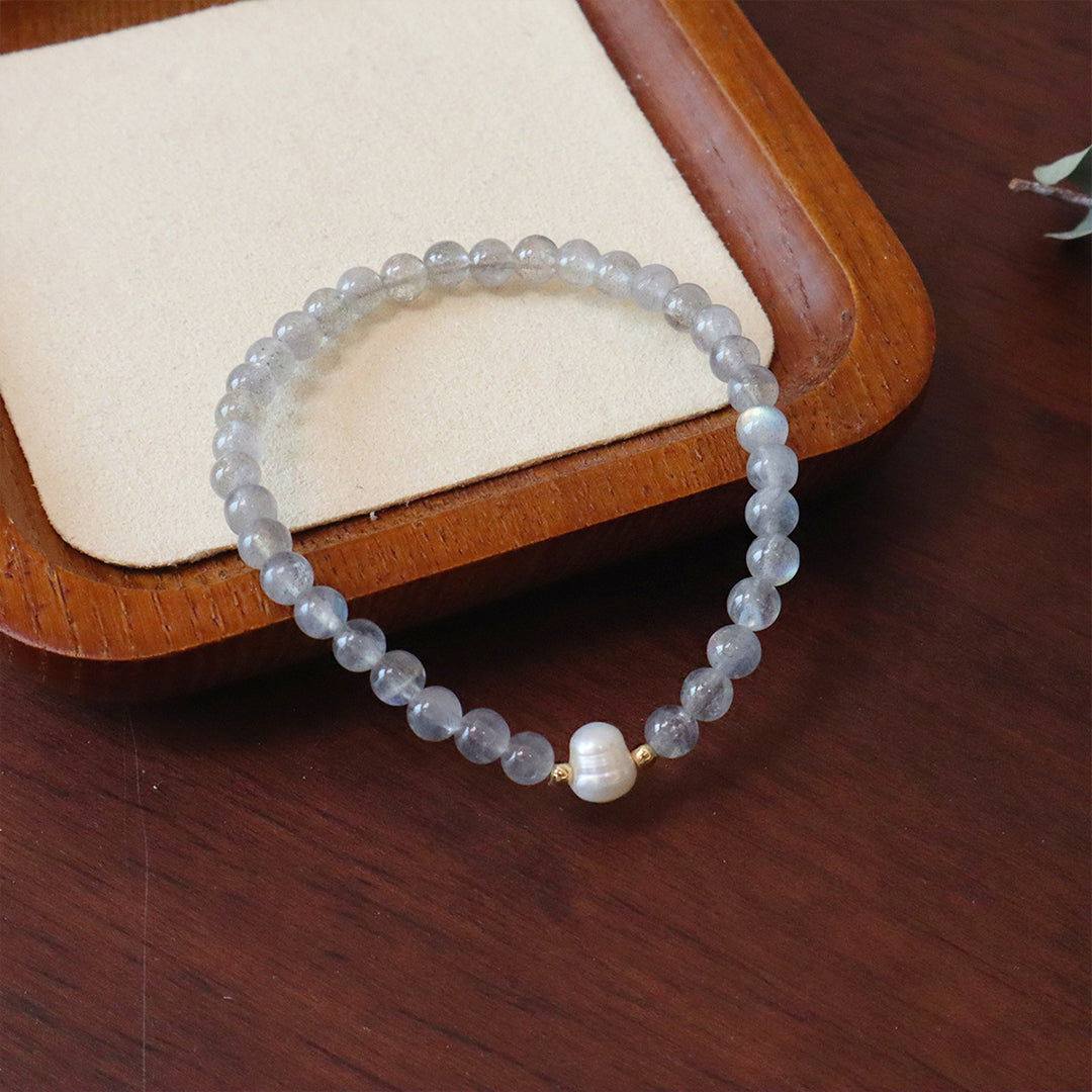 Natural Intense Moonstone Bracelet