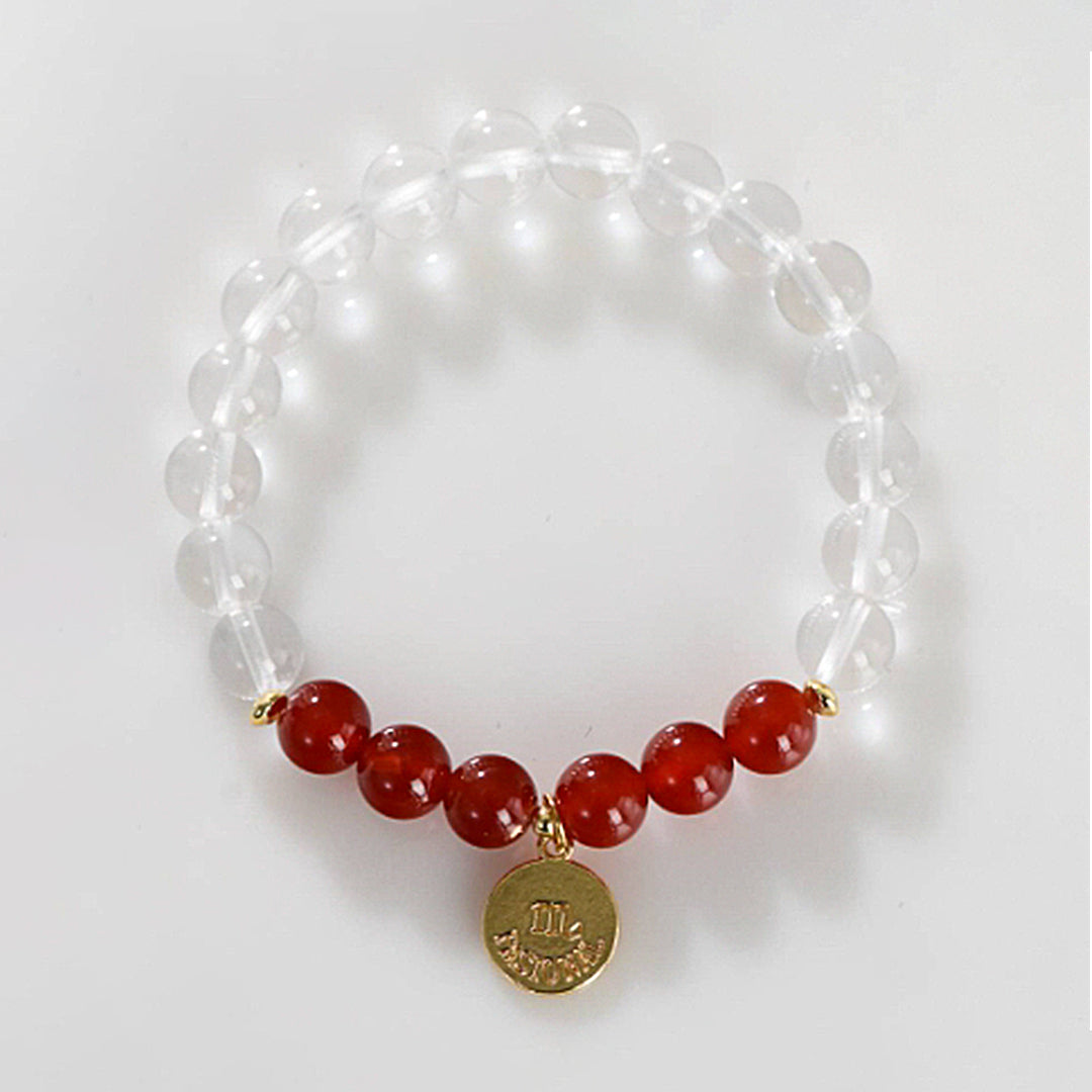 White Crystal Zodiac Bracelet