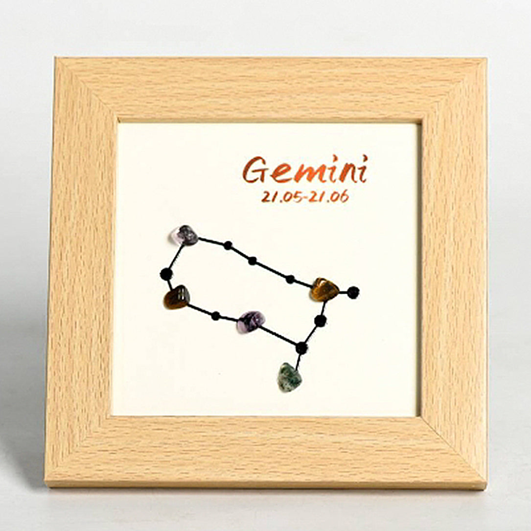 Zodiac Sign Crystal Gravel Decorate Picture Frame