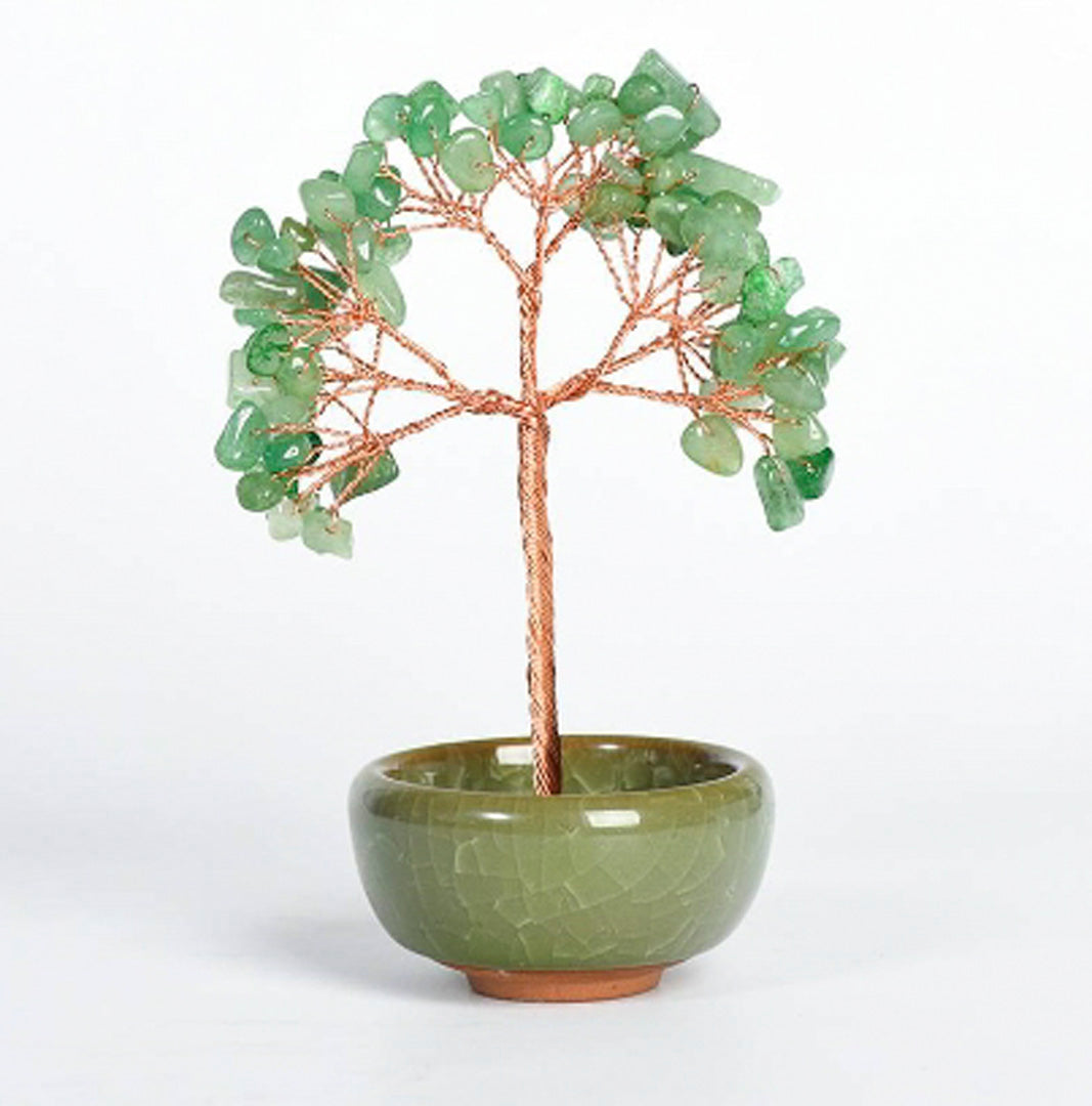 Colorful small bowl shaped crystal tree ornaments