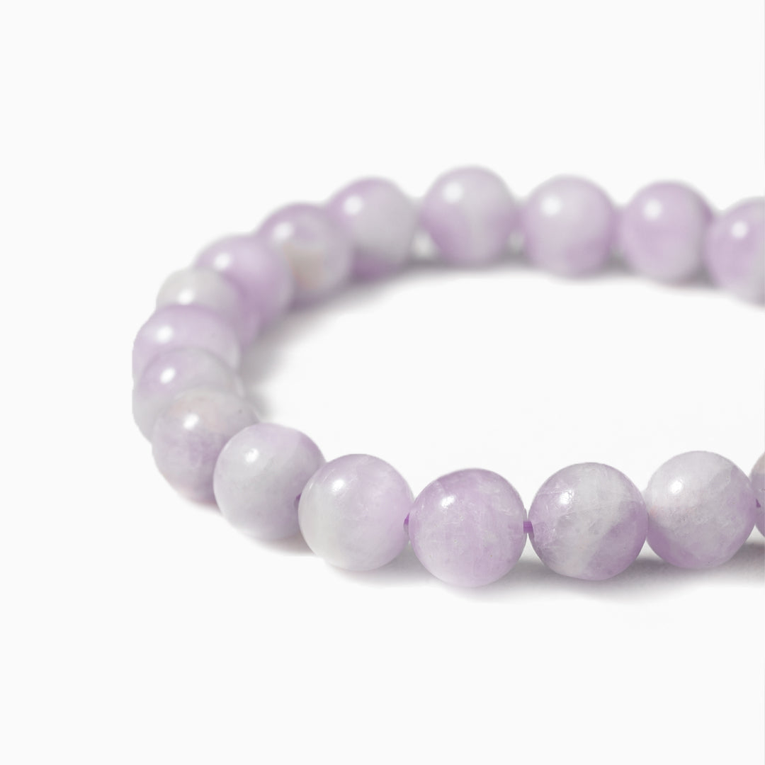 Kunzite Gemstone Beaded Bracelet
