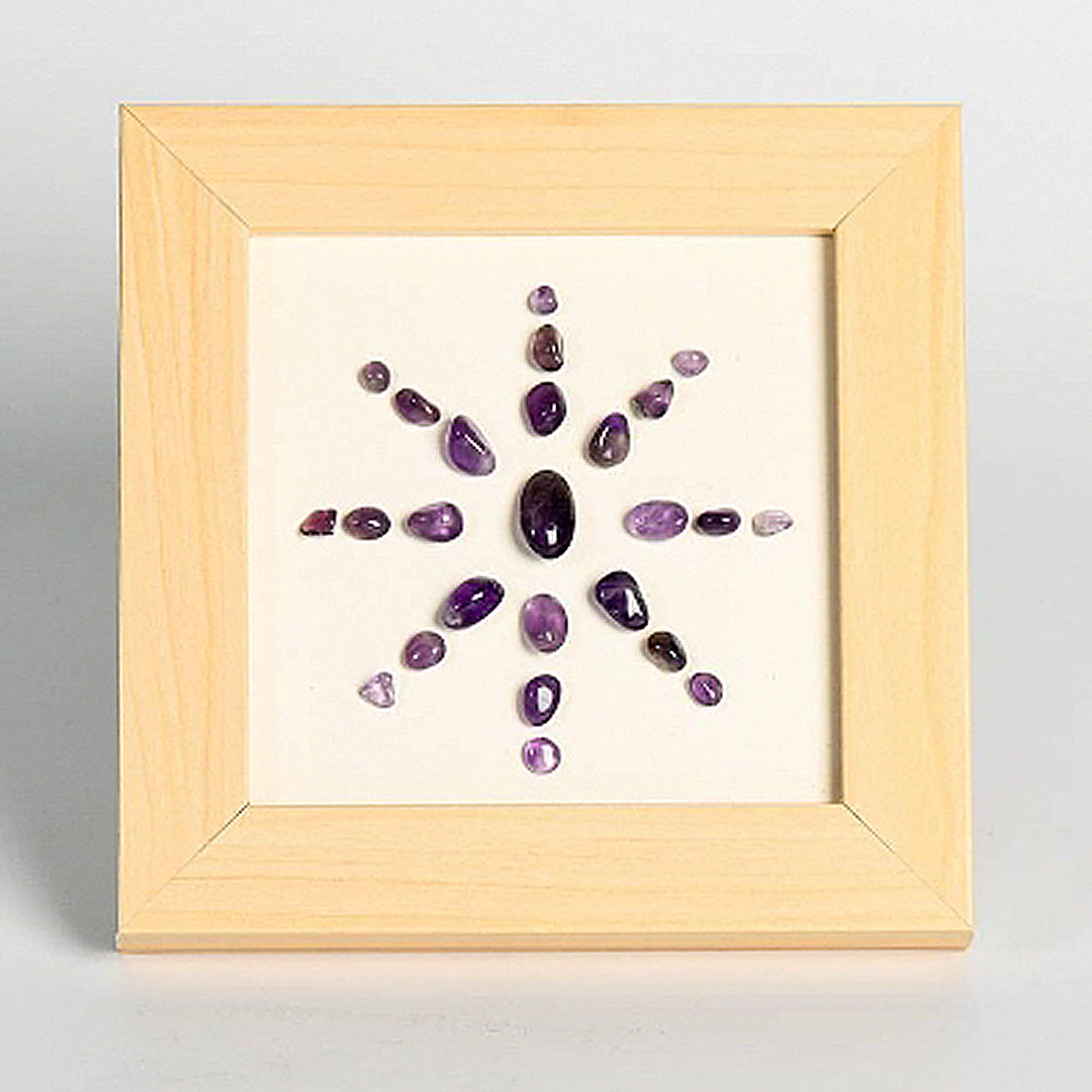 Sunflower Crystal Crushed Stone Decorates The Picture Frame