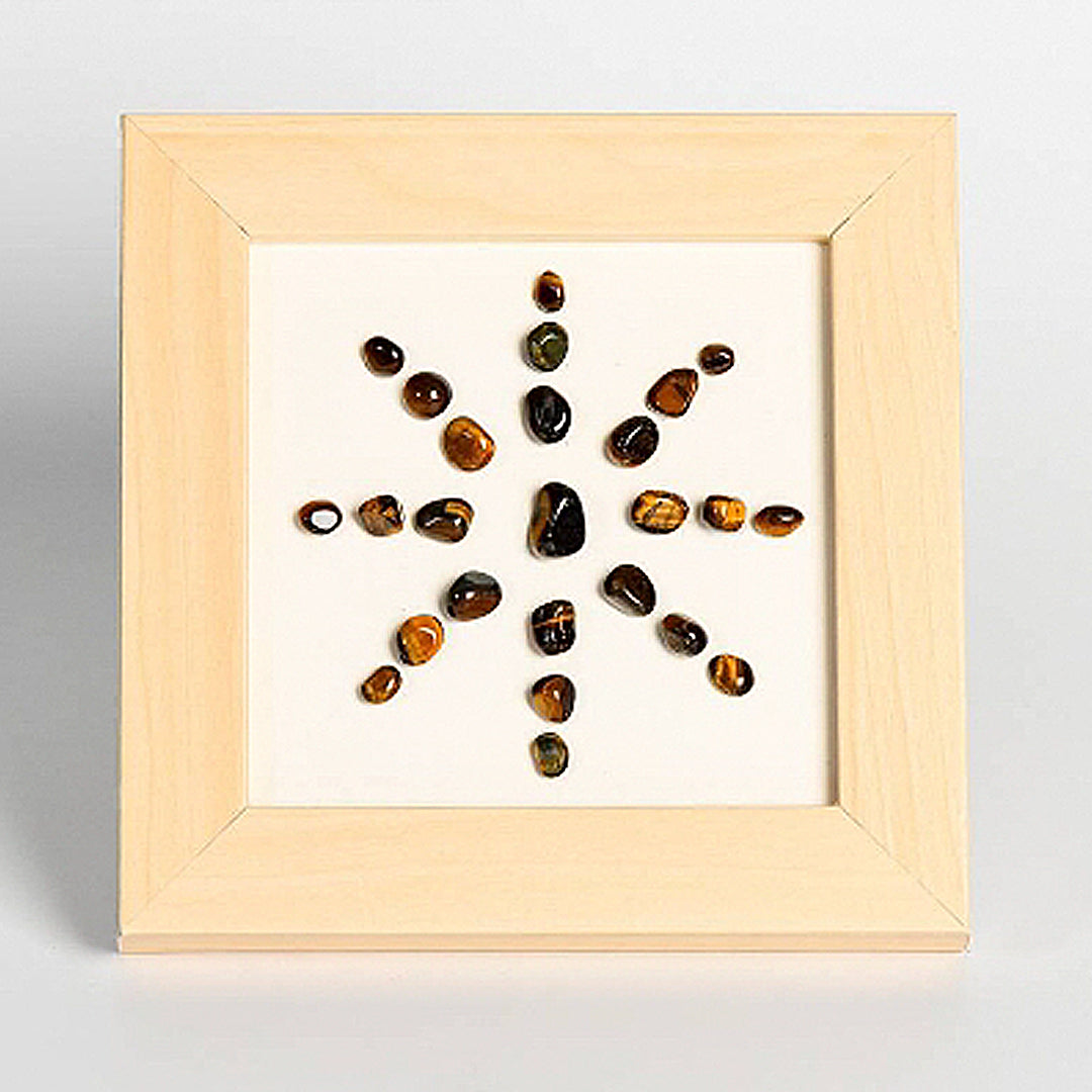 Sunflower Crystal Crushed Stone Decorates The Picture Frame