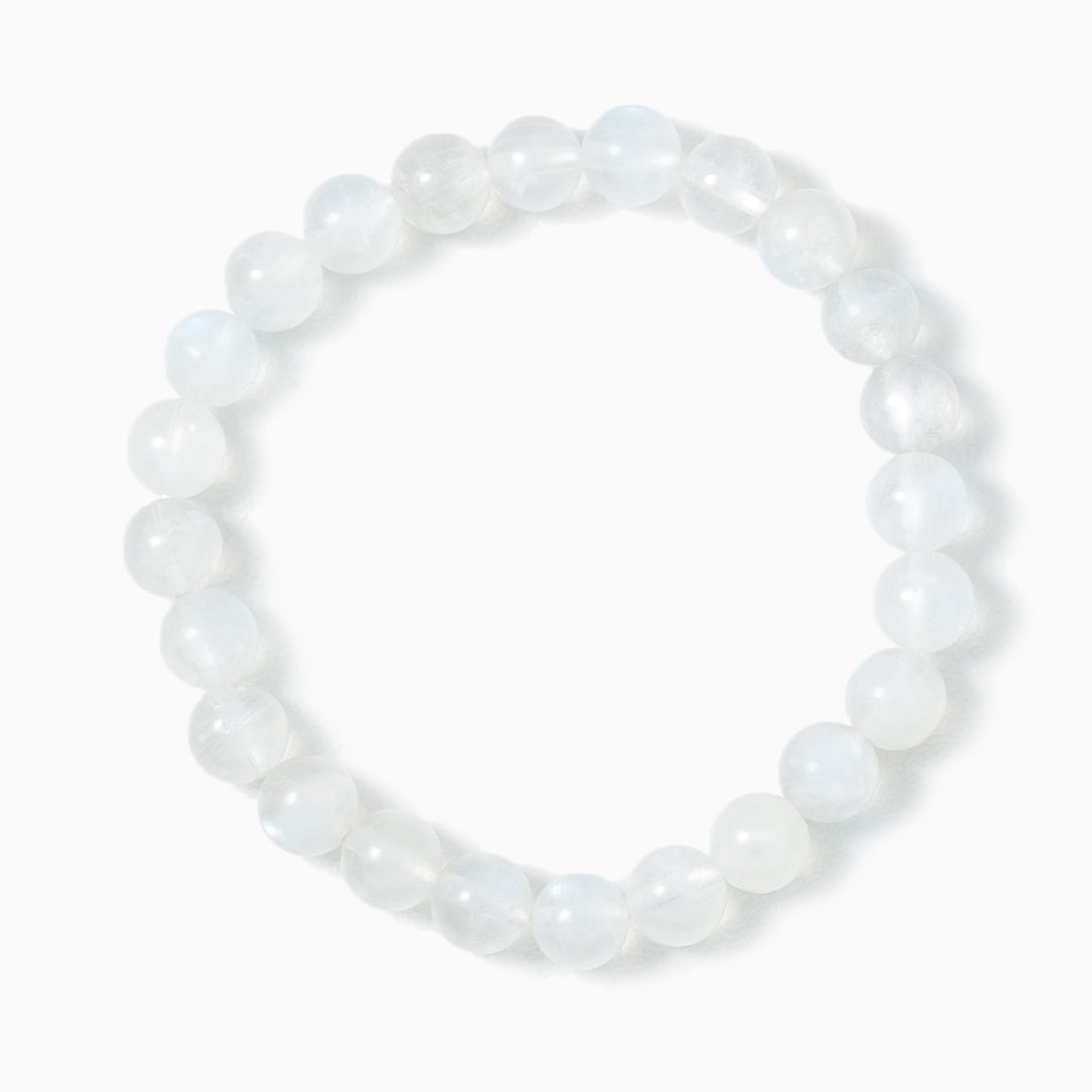 Moonstone Gemstone Beaded Bracelet