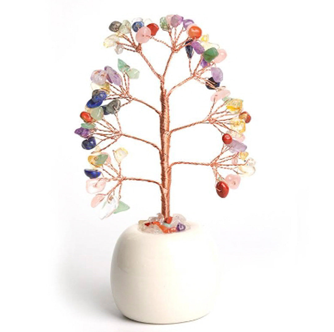 Jar-shaped crystal tree ornaments