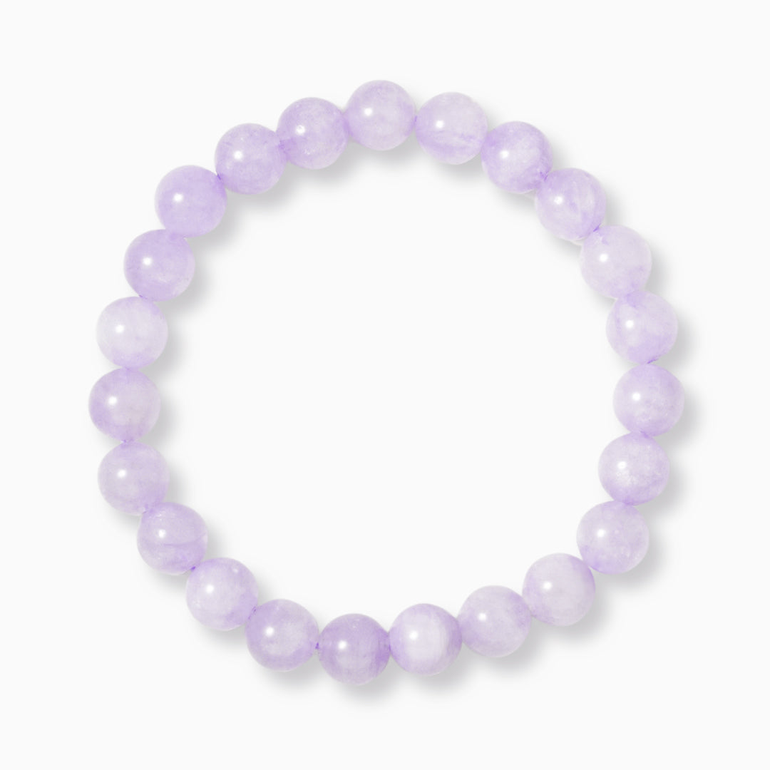 Purple Jade Gemstone Beaded Bracelet