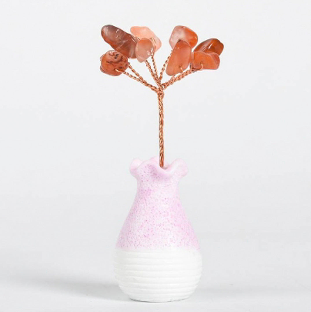 Vase-shaped crystal ornaments