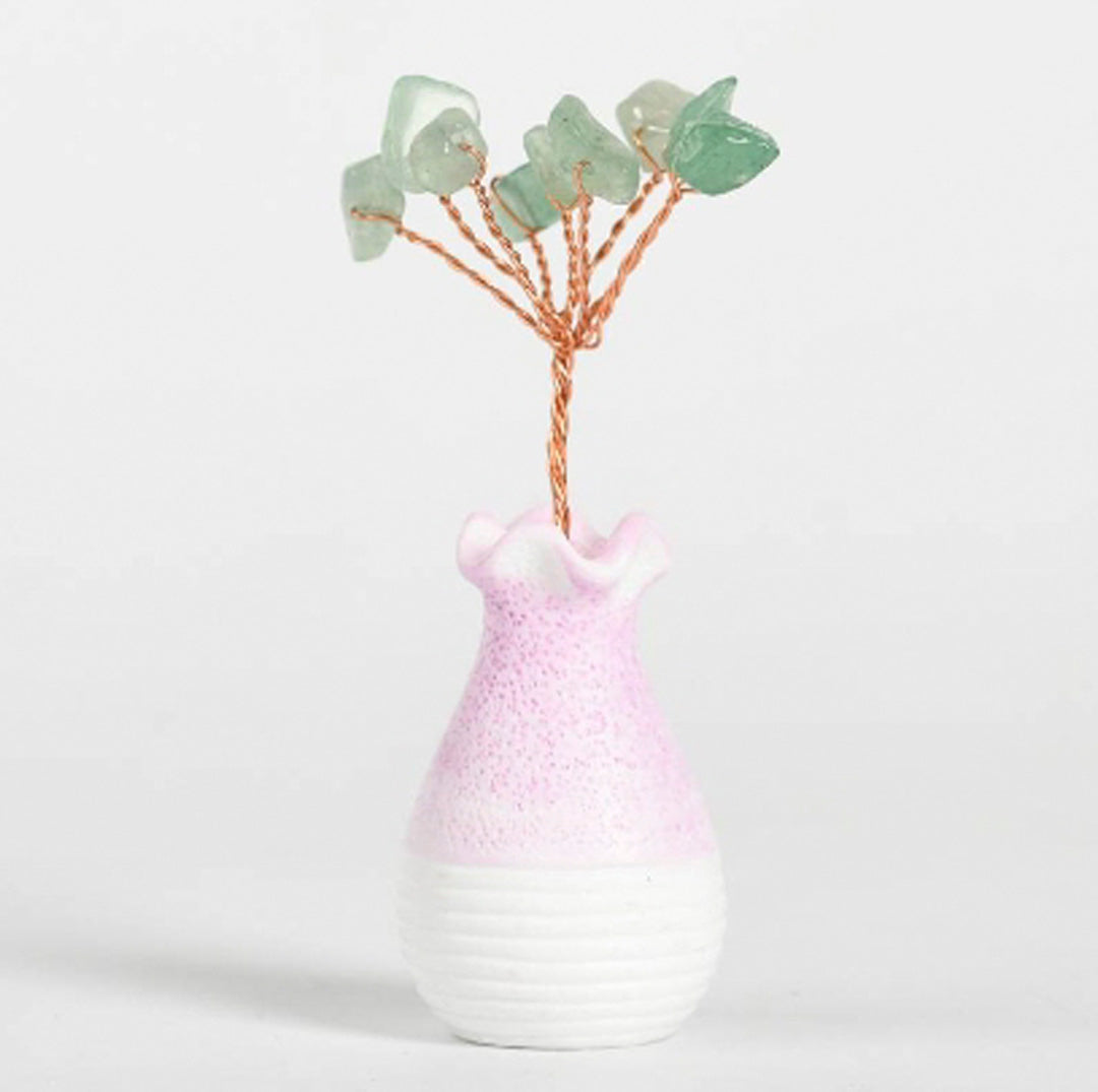 Vase-shaped crystal ornaments