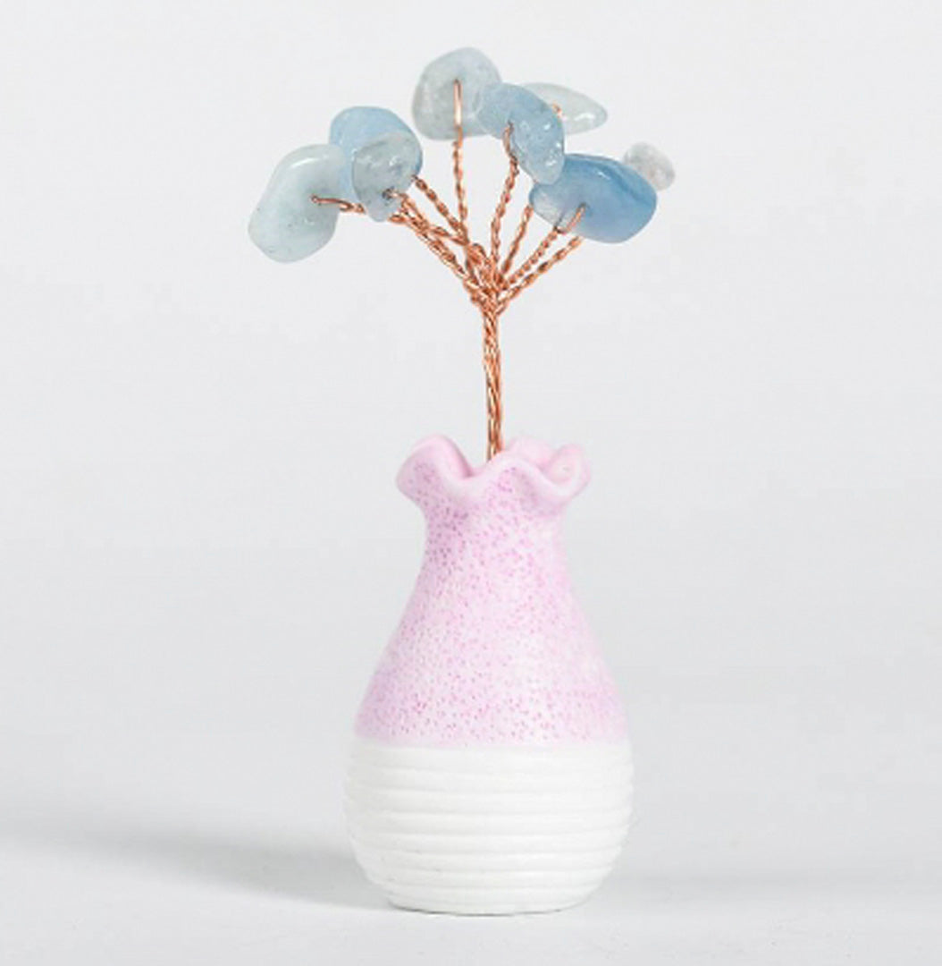 Vase-shaped crystal ornaments