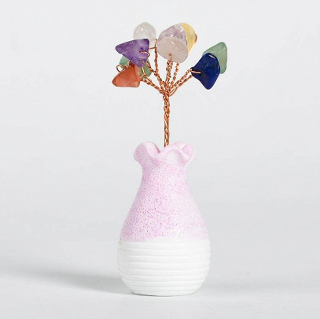 Vase-shaped crystal ornaments