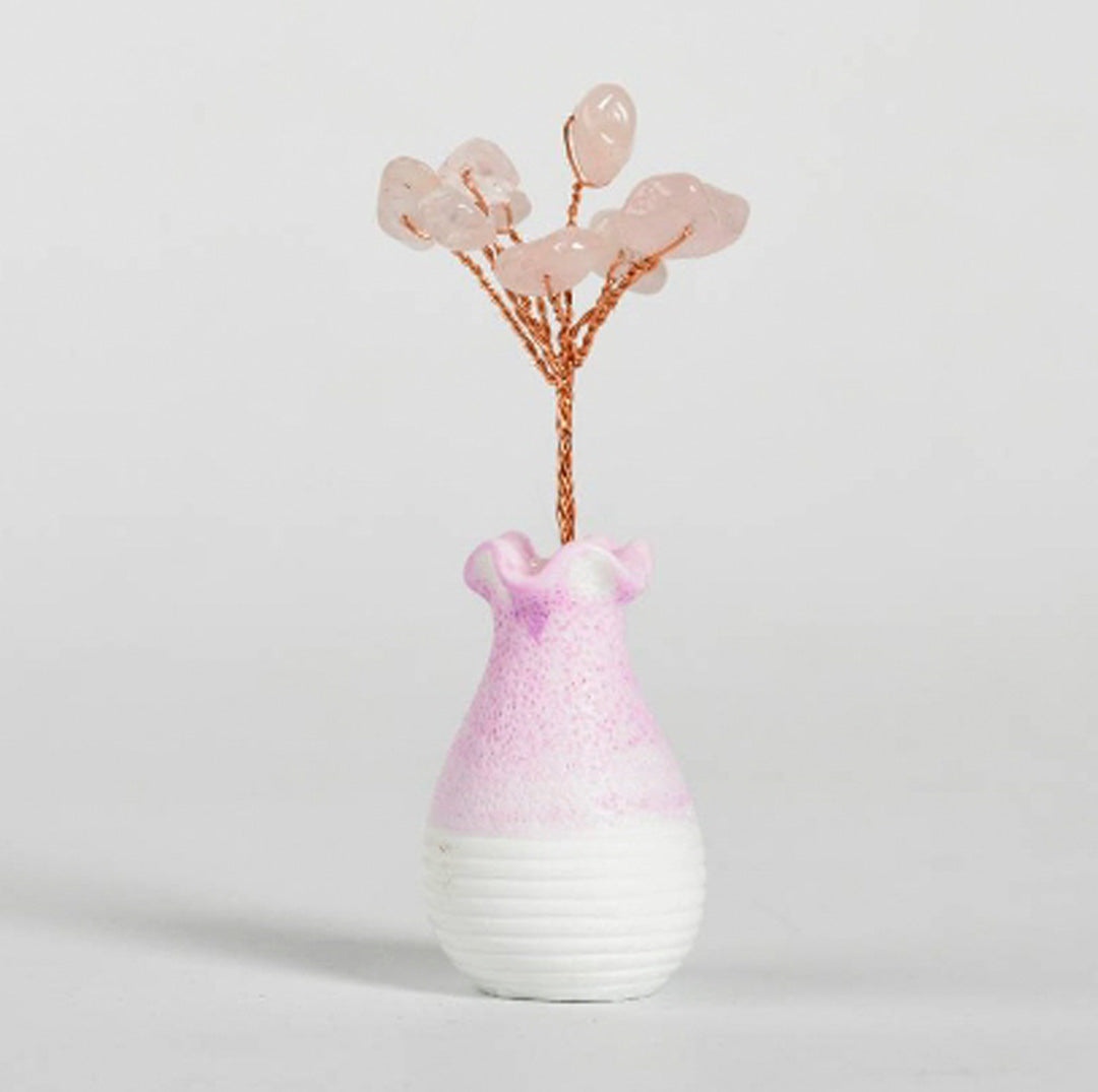 Vase-shaped crystal ornaments