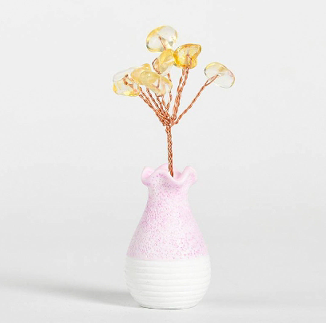 Vase-shaped crystal ornaments