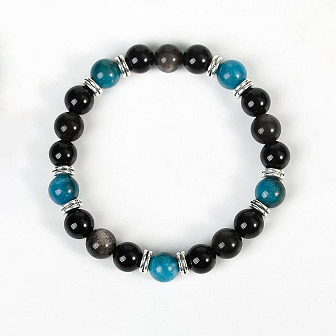 Obsidian With Stone Bracelet