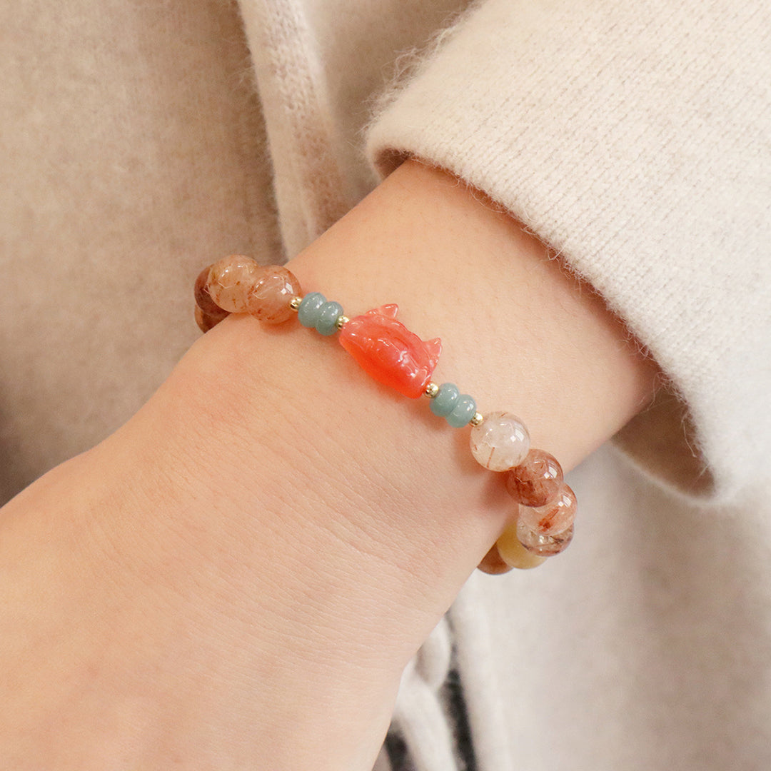Natural crystal bracelet