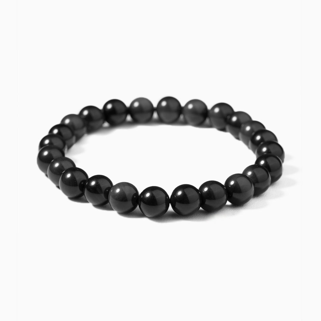 Obsidian Gemstone Beaded Bracelet
