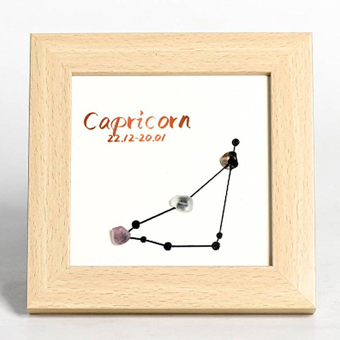 Zodiac Sign Crystal Gravel Decorate Picture Frame