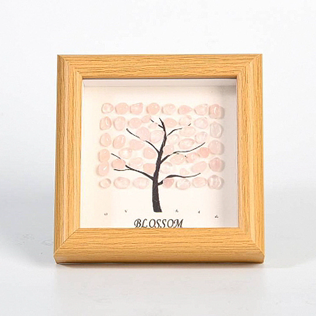 Block Tree Rough Stone Crystal Photo Frame