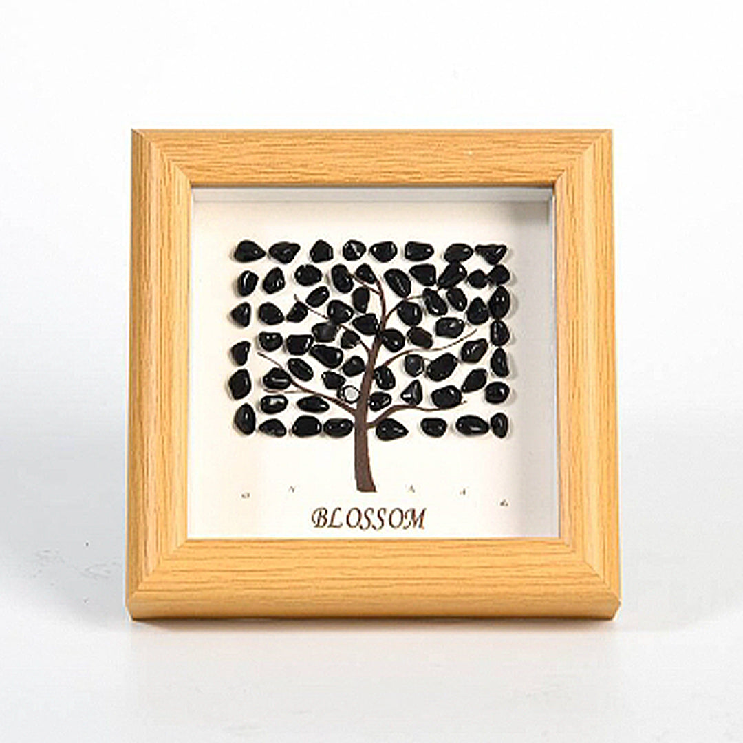 Block Tree Rough Stone Crystal Photo Frame