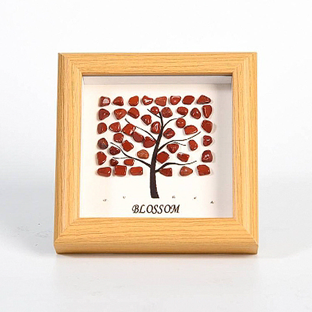 Block Tree Rough Stone Crystal Photo Frame