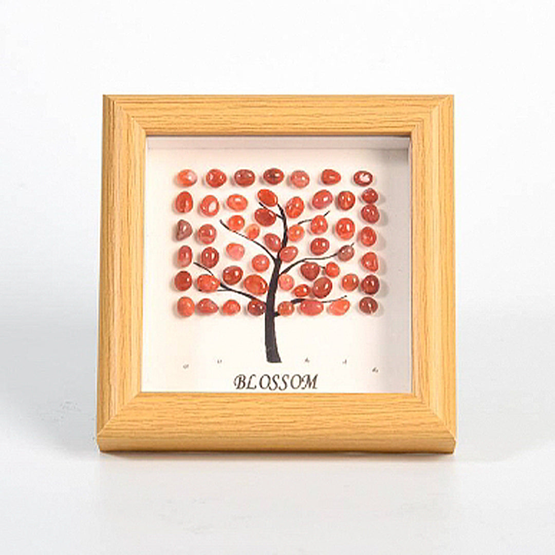 Block Tree Rough Stone Crystal Photo Frame