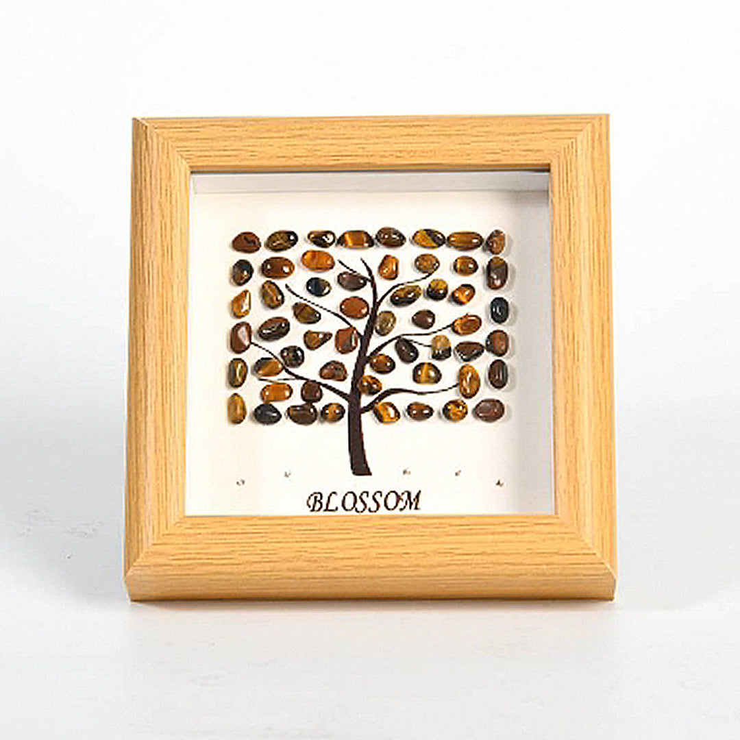 Block Tree Rough Stone Crystal Photo Frame