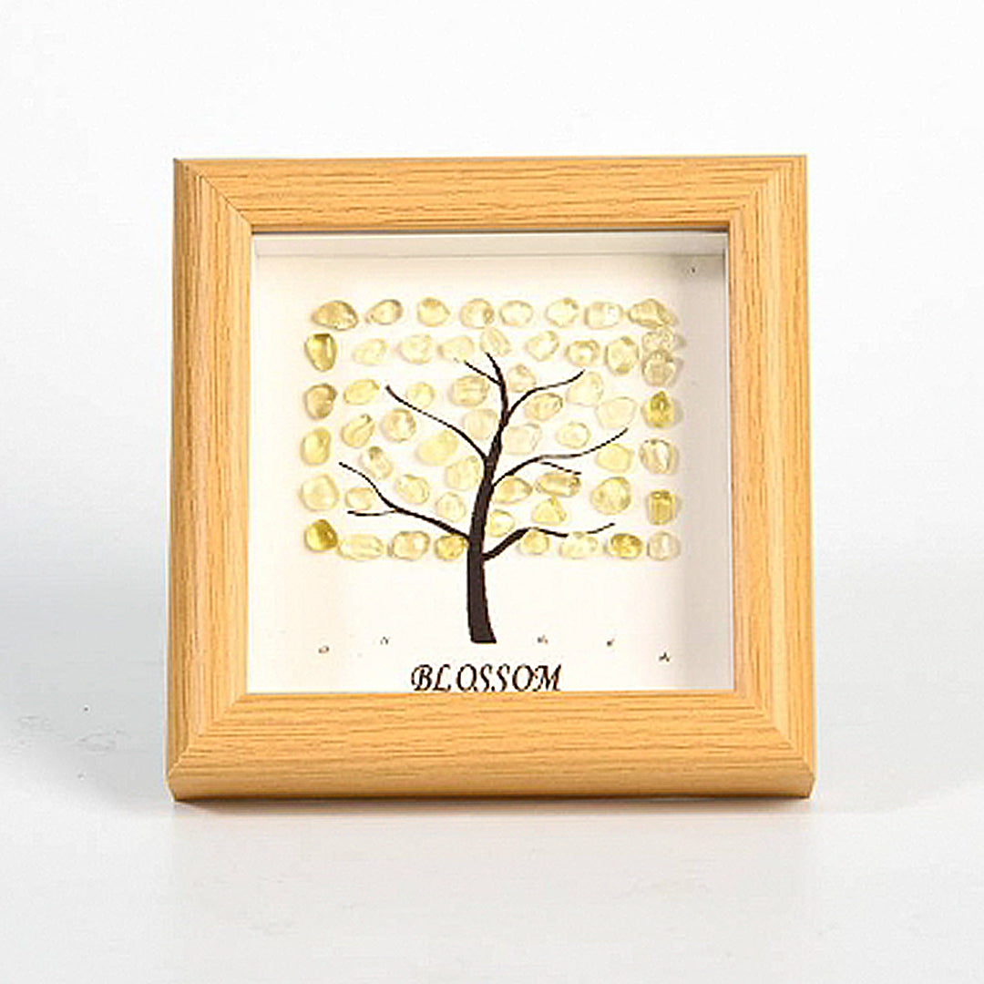 Block Tree Rough Stone Crystal Photo Frame
