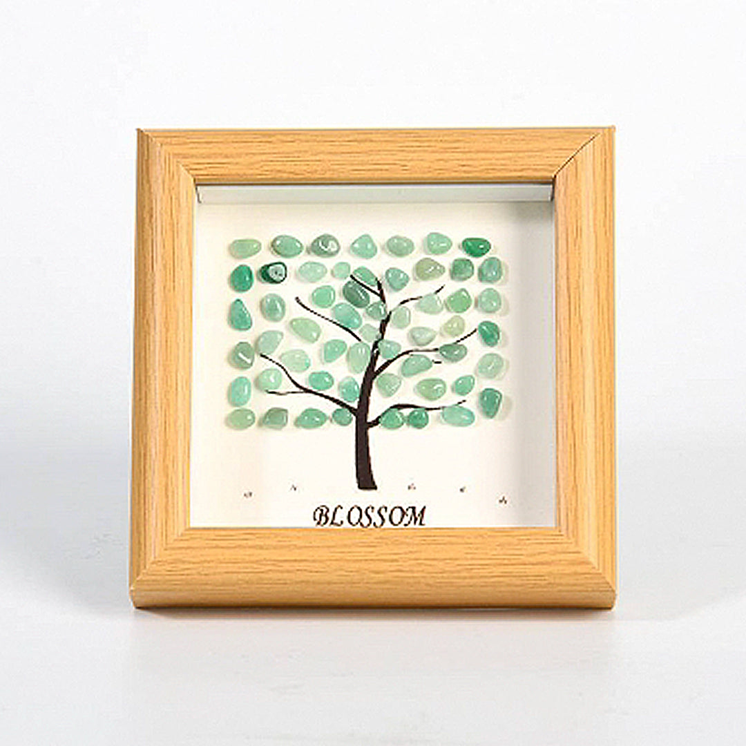 Block Tree Rough Stone Crystal Photo Frame