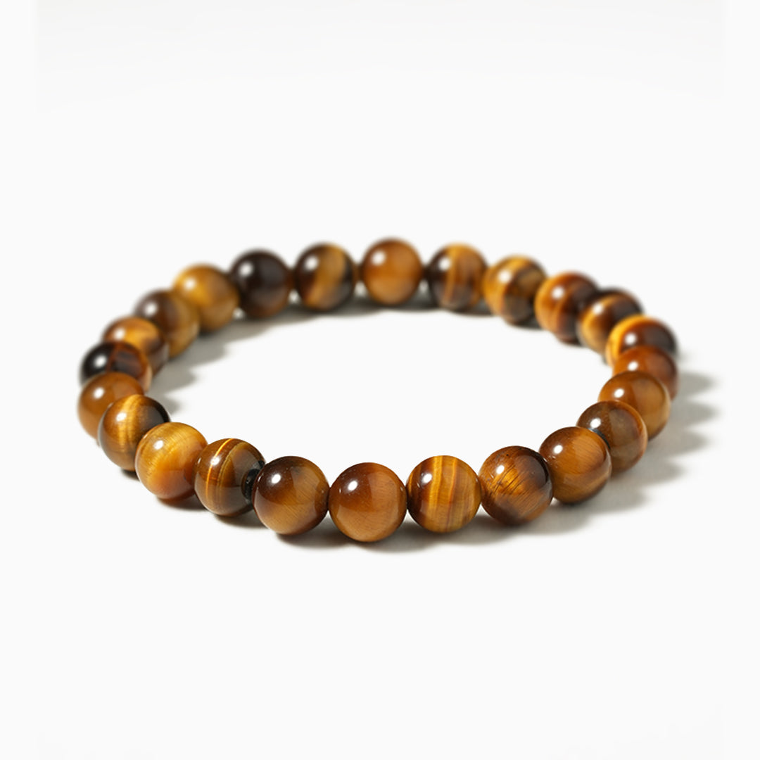 Tiger's Eye Gemstone Beaded Bracelet
