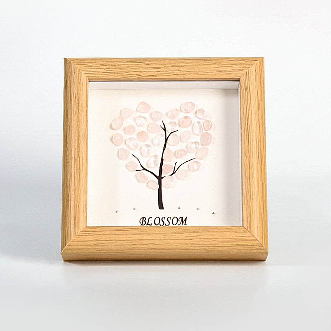 Crystal Stones With Hearts Decorate The Picture Frame