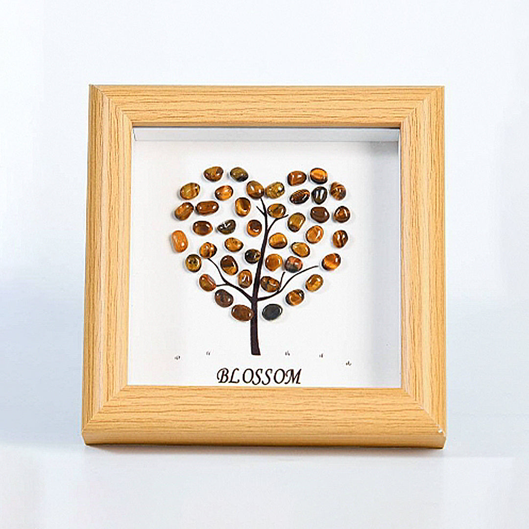 Crystal Stones With Hearts Decorate The Picture Frame