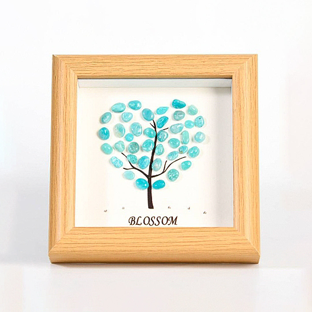 Crystal Stones With Hearts Decorate The Picture Frame