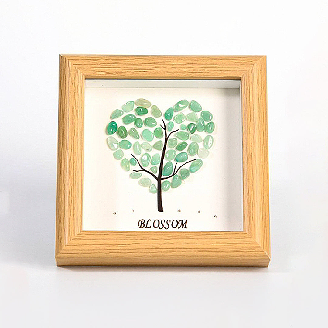 Crystal Stones With Hearts Decorate The Picture Frame
